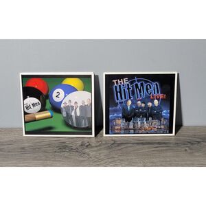 Set of 2 Autographed Hit Mens CDS 5 Signatures Live